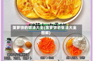 菠萝饼的做法大全(菠萝饼的做法大全图解)