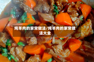 炖羊肉的家常做法/炖羊肉的家常做法大全