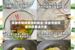 早餐青椒鸡蛋饼的做法/早餐青椒鸡蛋饼的做法大全