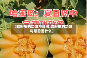 【哈密瓜的功效与禁忌,哈密瓜的功效与禁忌是什么】