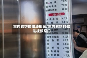 熏肉卷饼的做法视频/熏肉卷饼的做法视频窍门