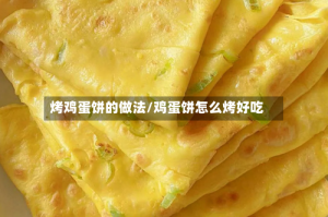 烤鸡蛋饼的做法/鸡蛋饼怎么烤好吃