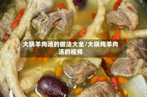 大锅羊肉汤的做法大全/大锅炖羊肉汤的视频