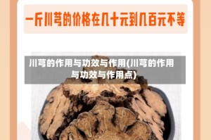 川芎的作用与功效与作用(川芎的作用与功效与作用点)