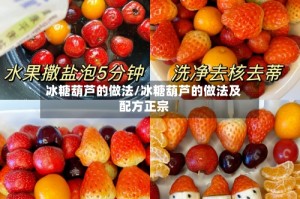 冰糖葫芦的做法/冰糖葫芦的做法及配方正宗