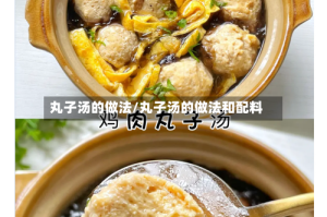 丸子汤的做法/丸子汤的做法和配料