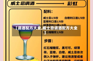 【调酒配方大全,威士忌调酒配方大全】