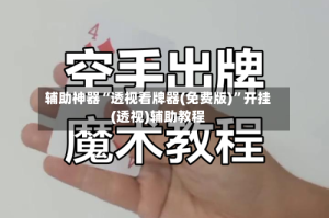 辅助神器“透视看牌器(免费版)”开挂(透视)辅助教程