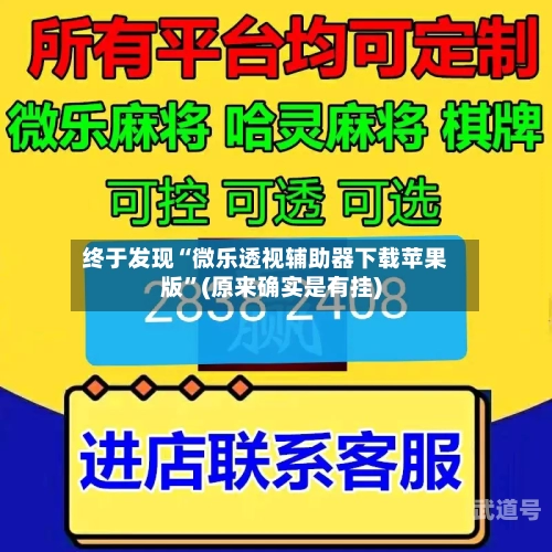 终于发现“微乐透视辅助器下载苹果版”(原来确实是有挂)-第3张图片