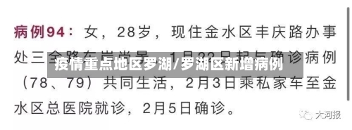 疫情重点地区罗湖/罗湖区新增病例-第2张图片