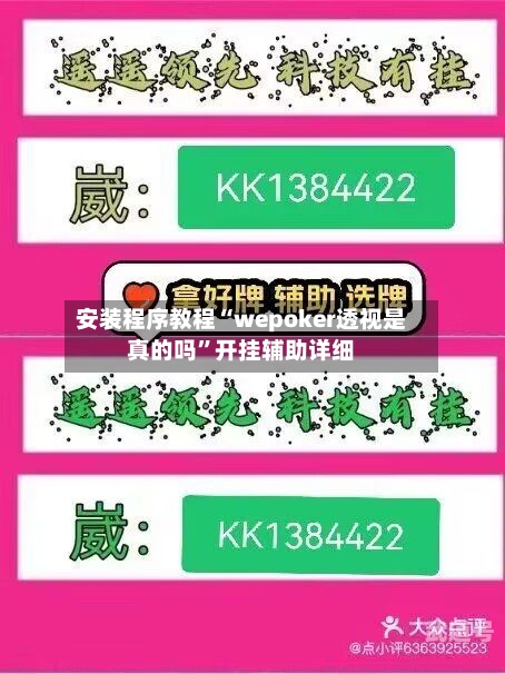 安装程序教程“wepoker透视是真的吗”开挂辅助详细-第2张图片